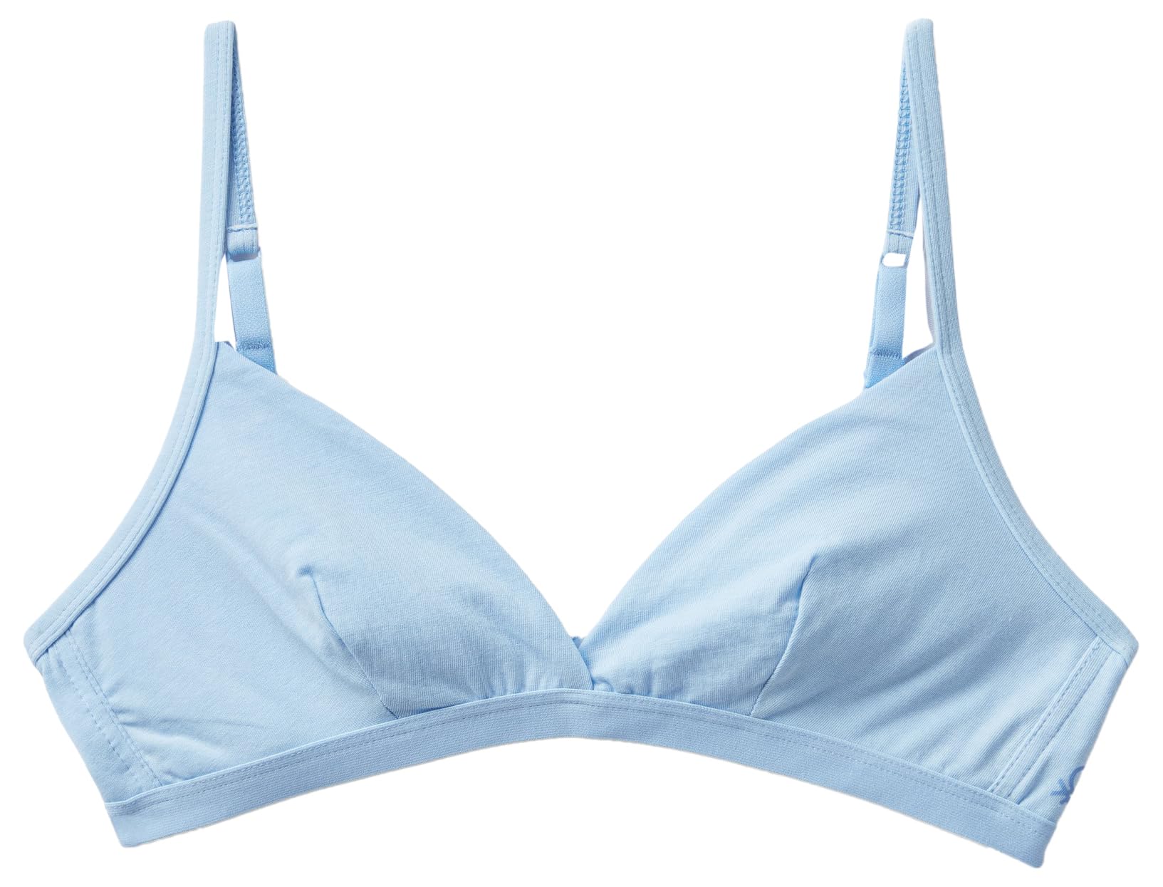 Benetton Triangolo Reggiseno Cotone Organico Celeste 2k3