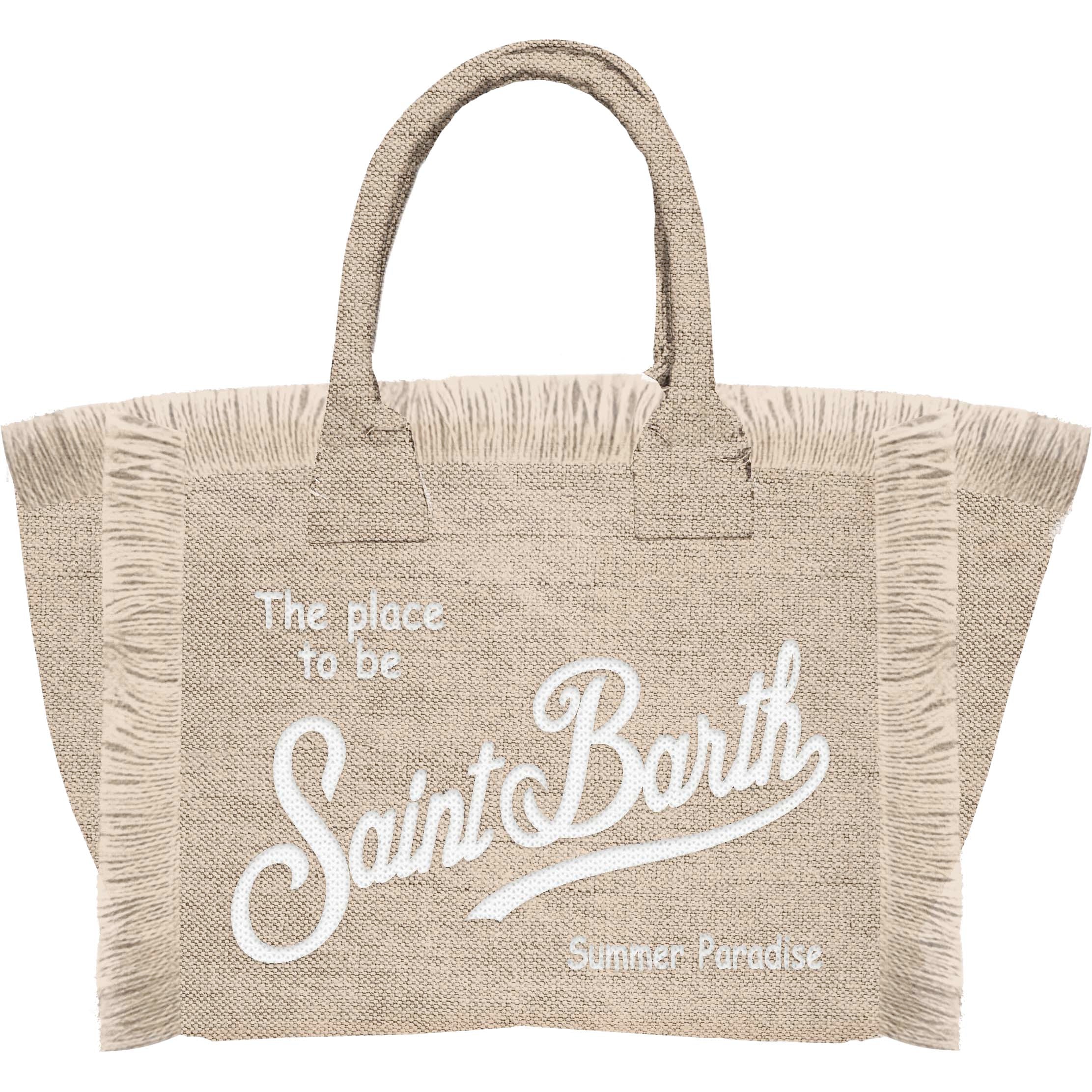 MC2 Saint Barth Vanity Linen tote borsa beige lino