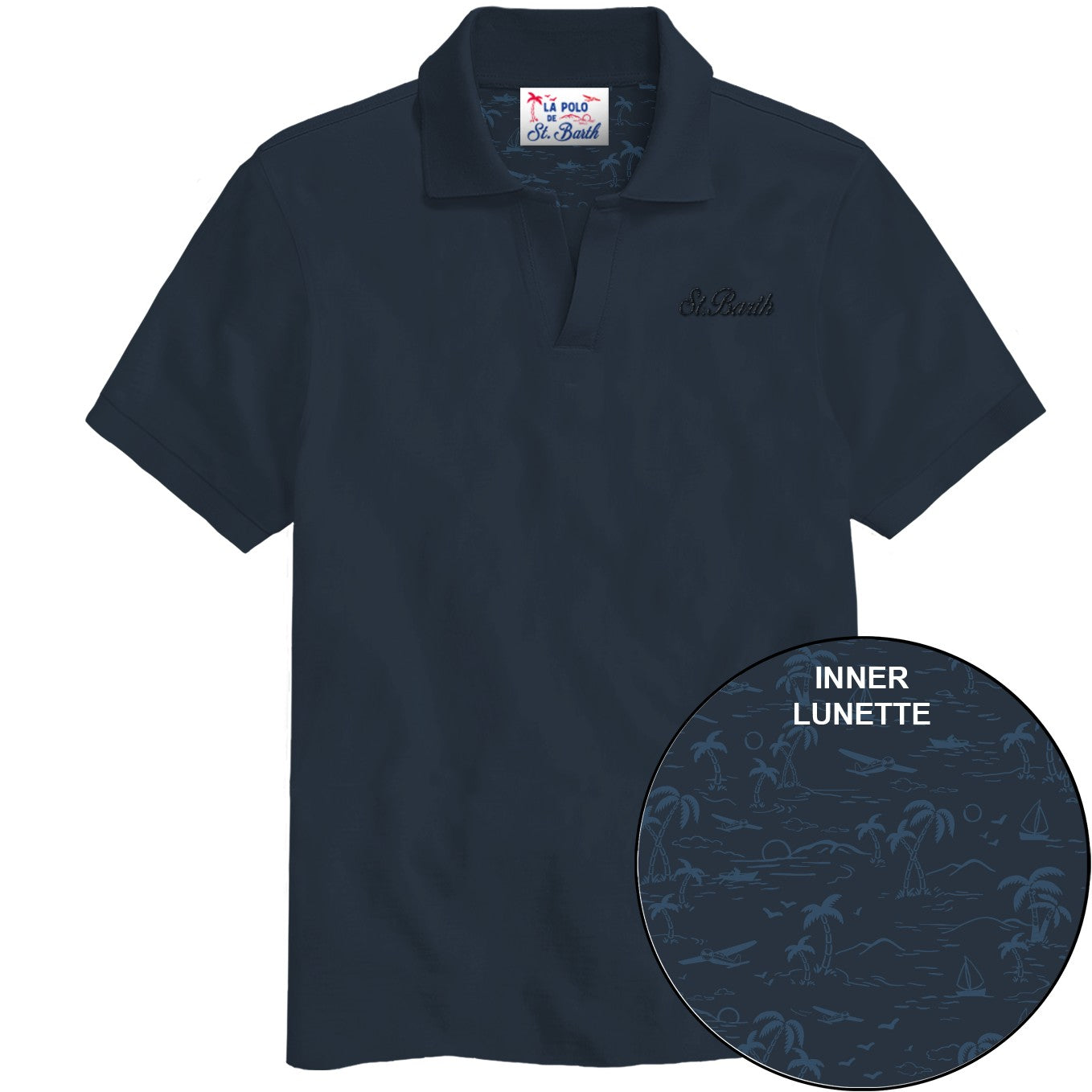 MC2 Saint Barth Charles Jr 00211L polo navy cotone
