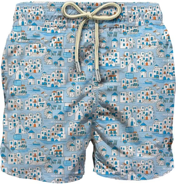 MC2 Saint Barth Lighting costume boxer Mykonos Azzurro