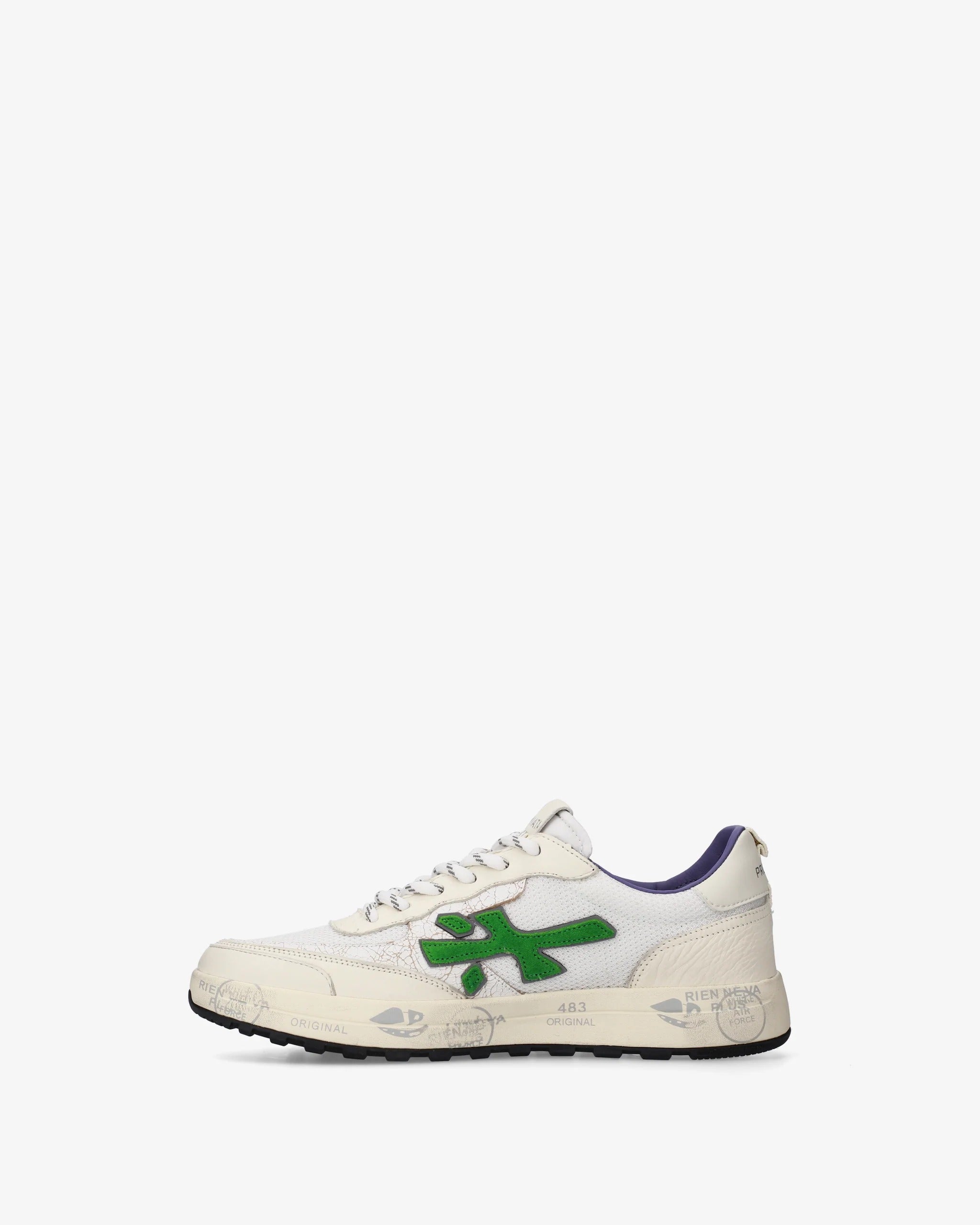 Premiata Nous 8063 sneakers uomo bianche nylon pelle