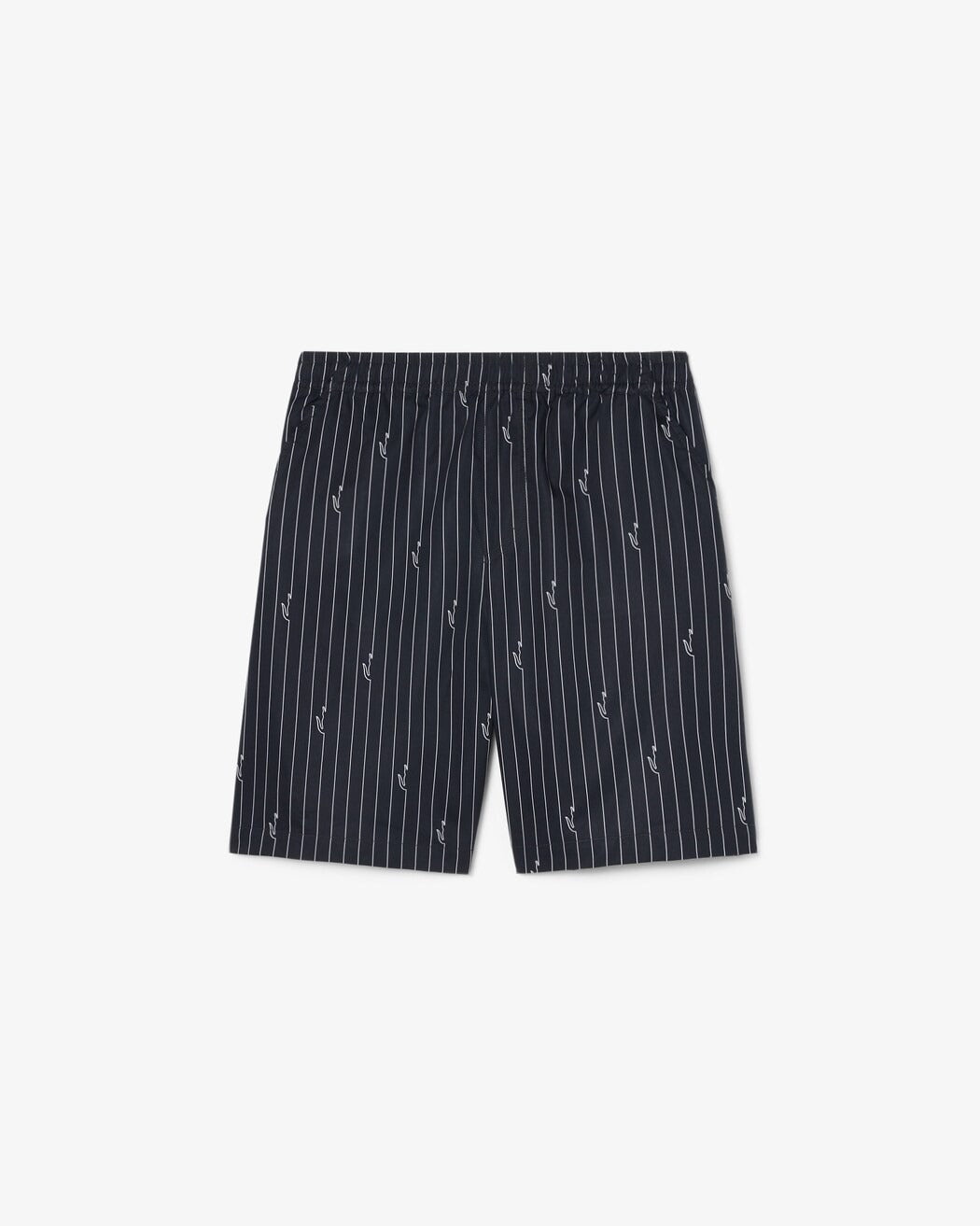 Lacoste GH1964 shorts noir Blanc twill righe