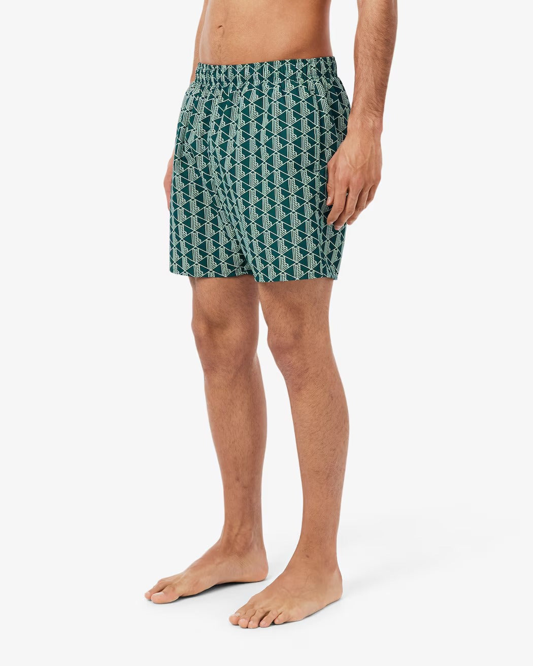 Lacoste MH9086 costume boxer uomo verde monogram