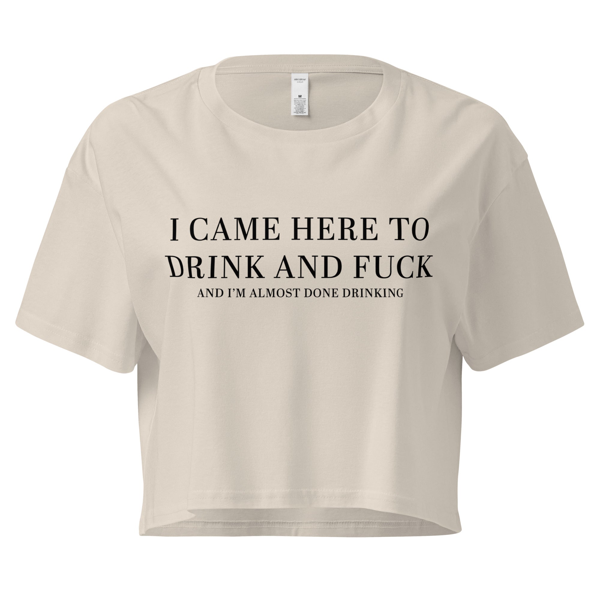 Pure Trash I Came Here Crop top donna cotone corto