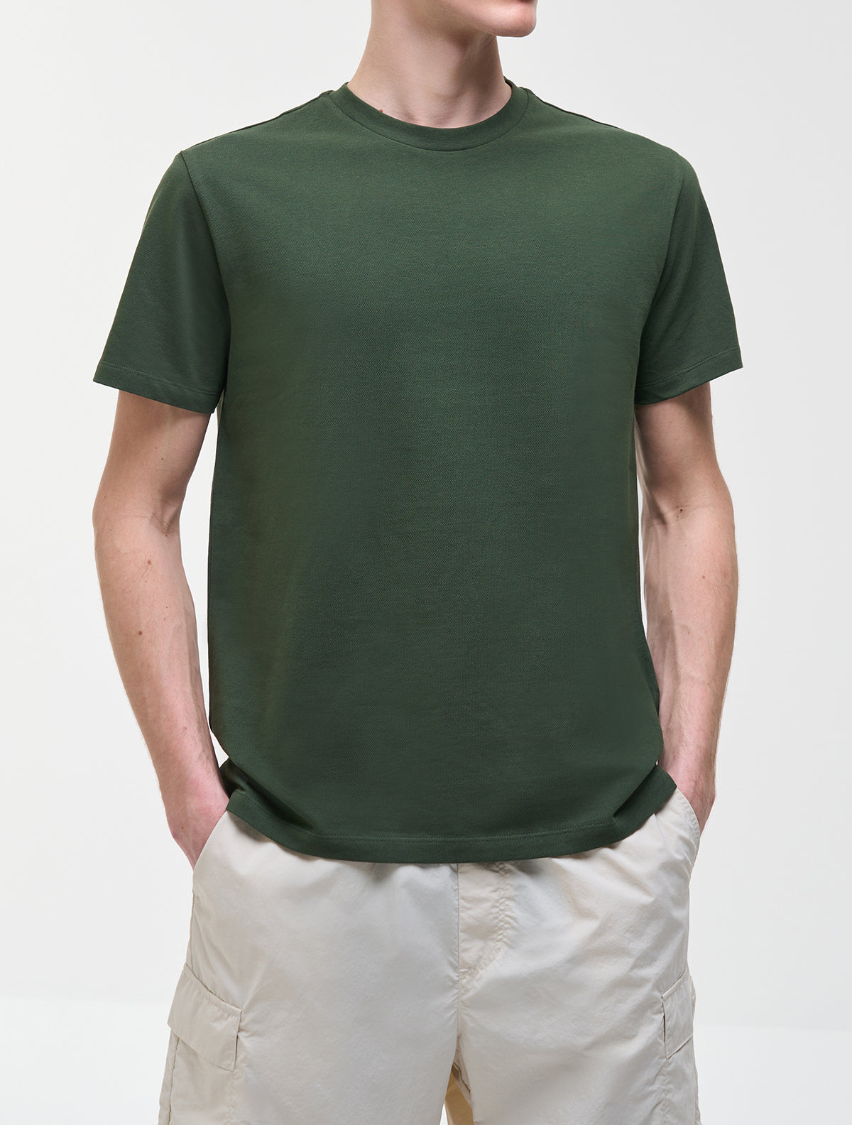 Colmar Start T-shirt uomo verde jeep piquet cotone