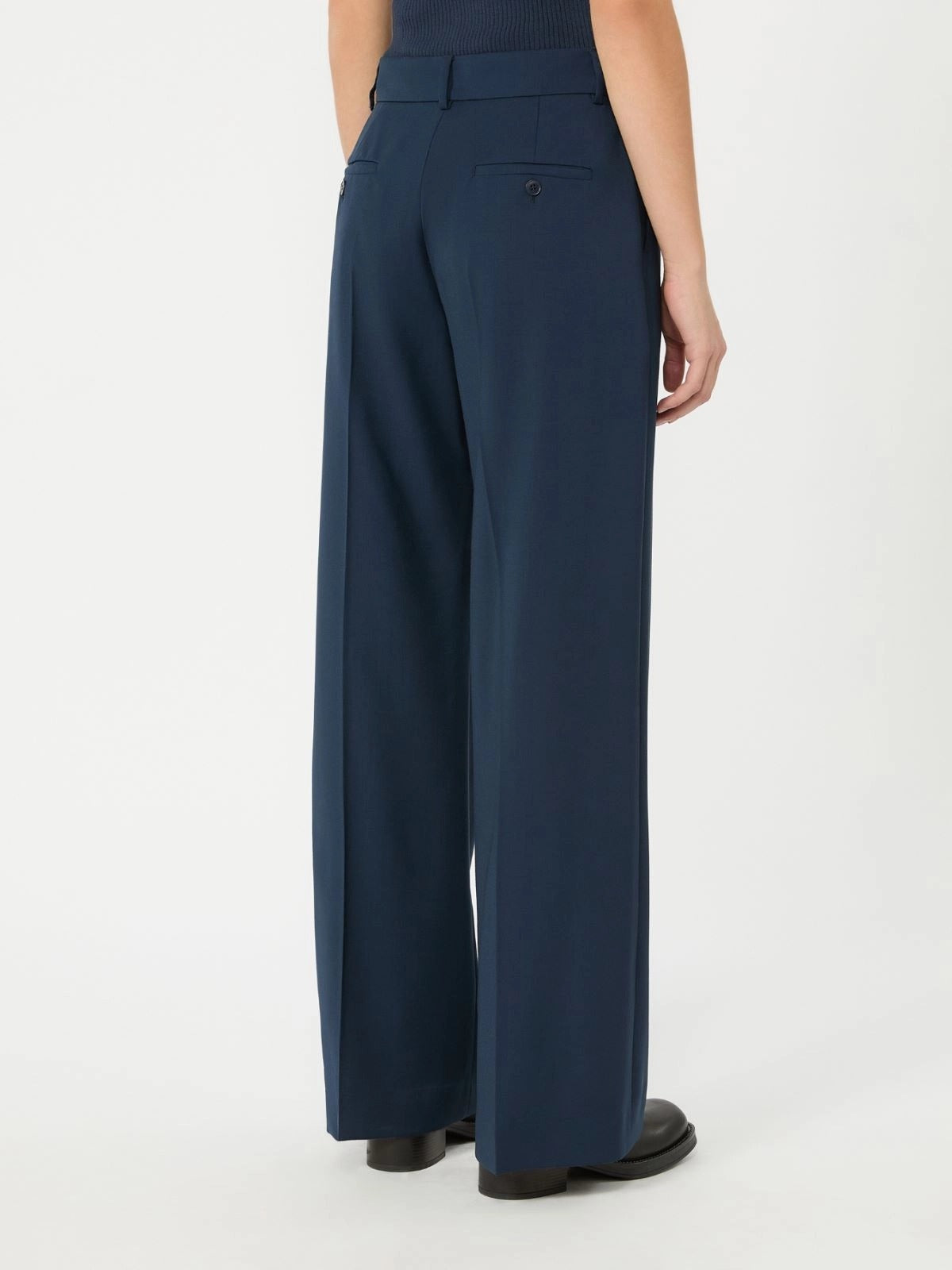 Weekend Max Mara Visivo Pantalone Donna Blu Lana