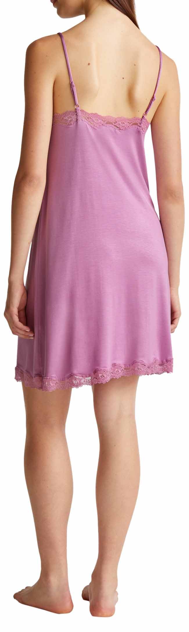 Benetton 3z123v00i Sottoveste Donna S Rosa Viscosa
