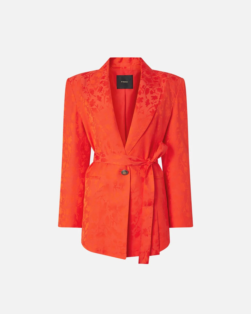 Pinko Castelnovo 106800 A3AN Giacca Kimono Arancio Intenso
