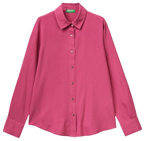 United Colors of Benetton 5x0vdq0dc Camicia Donna Rosa XS