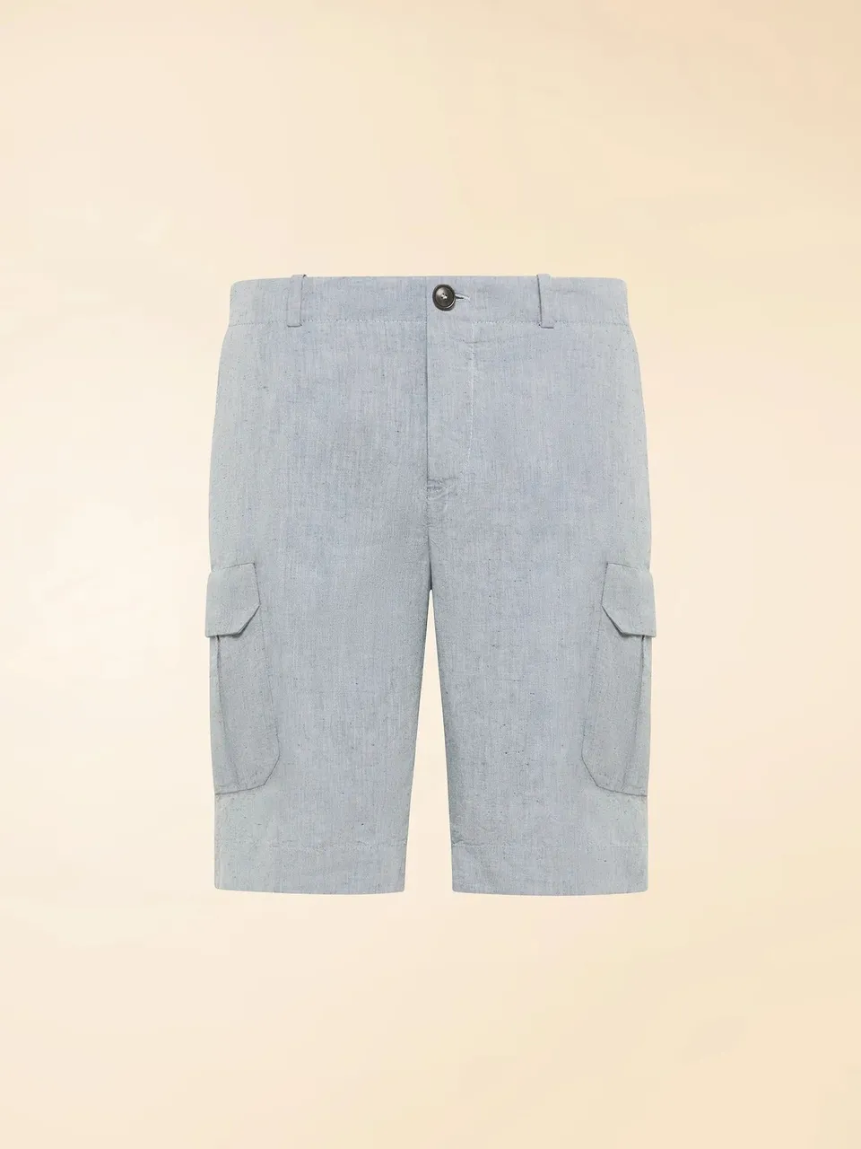 RRD Lynco 26341 bermuda uomo Light Blue lino cotone