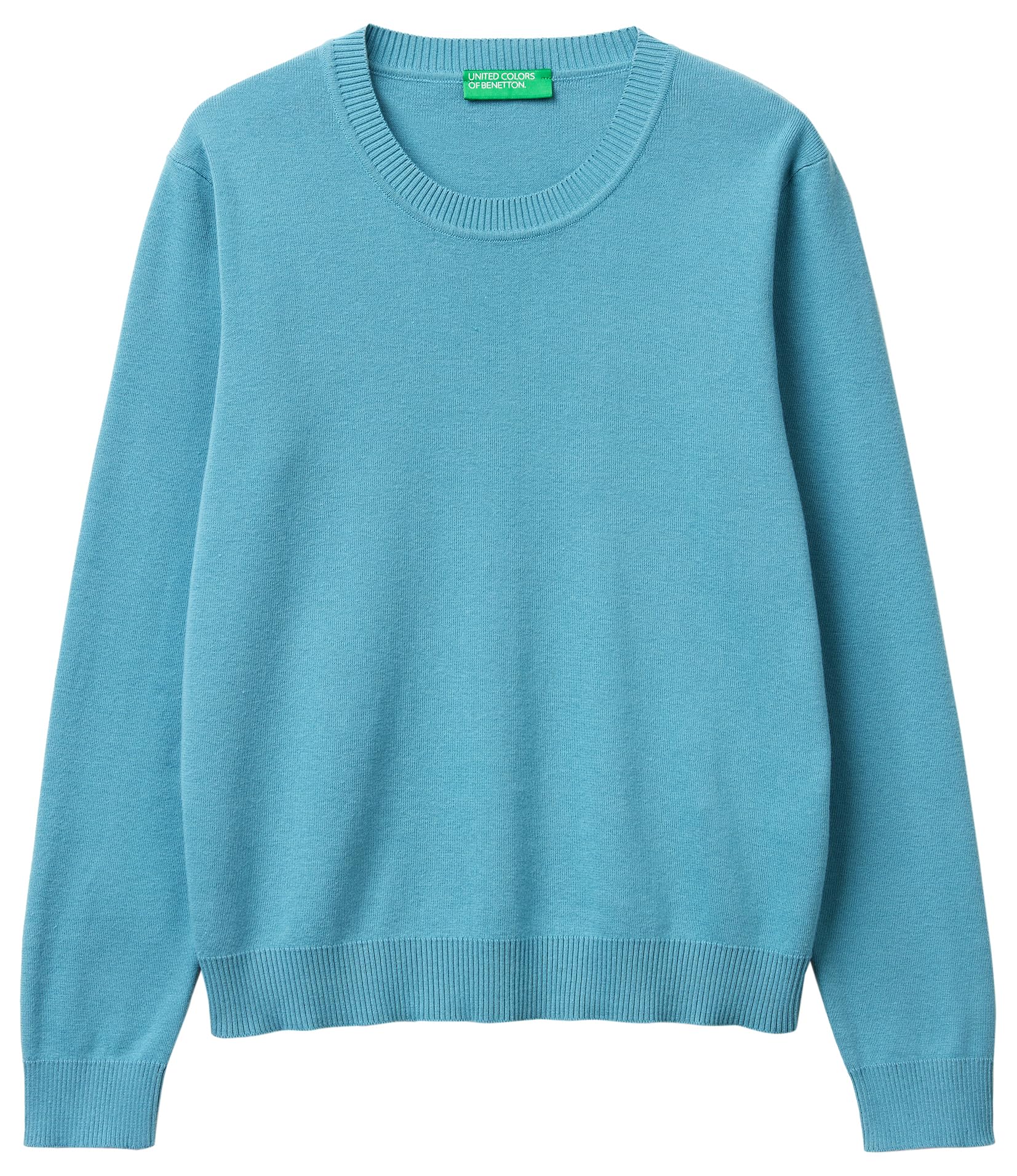 Benetton Maglieria 1C19D10FV Maglione Girocollo Blu XXS