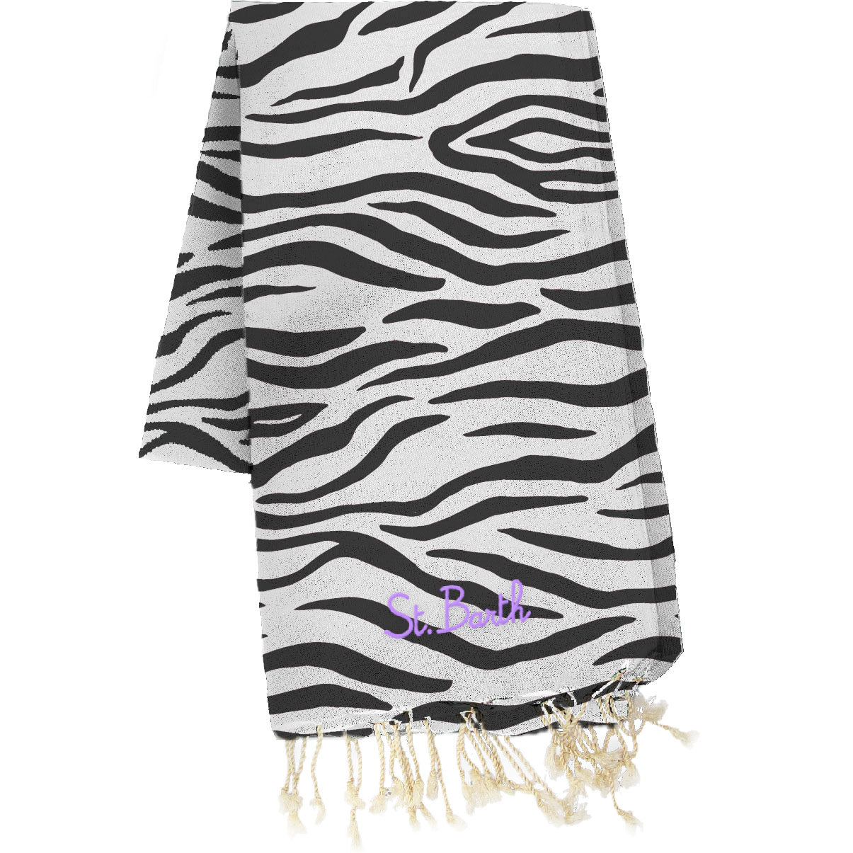 MC2 Saint Barth Foutas J N telo mare Zebra Skin cotone