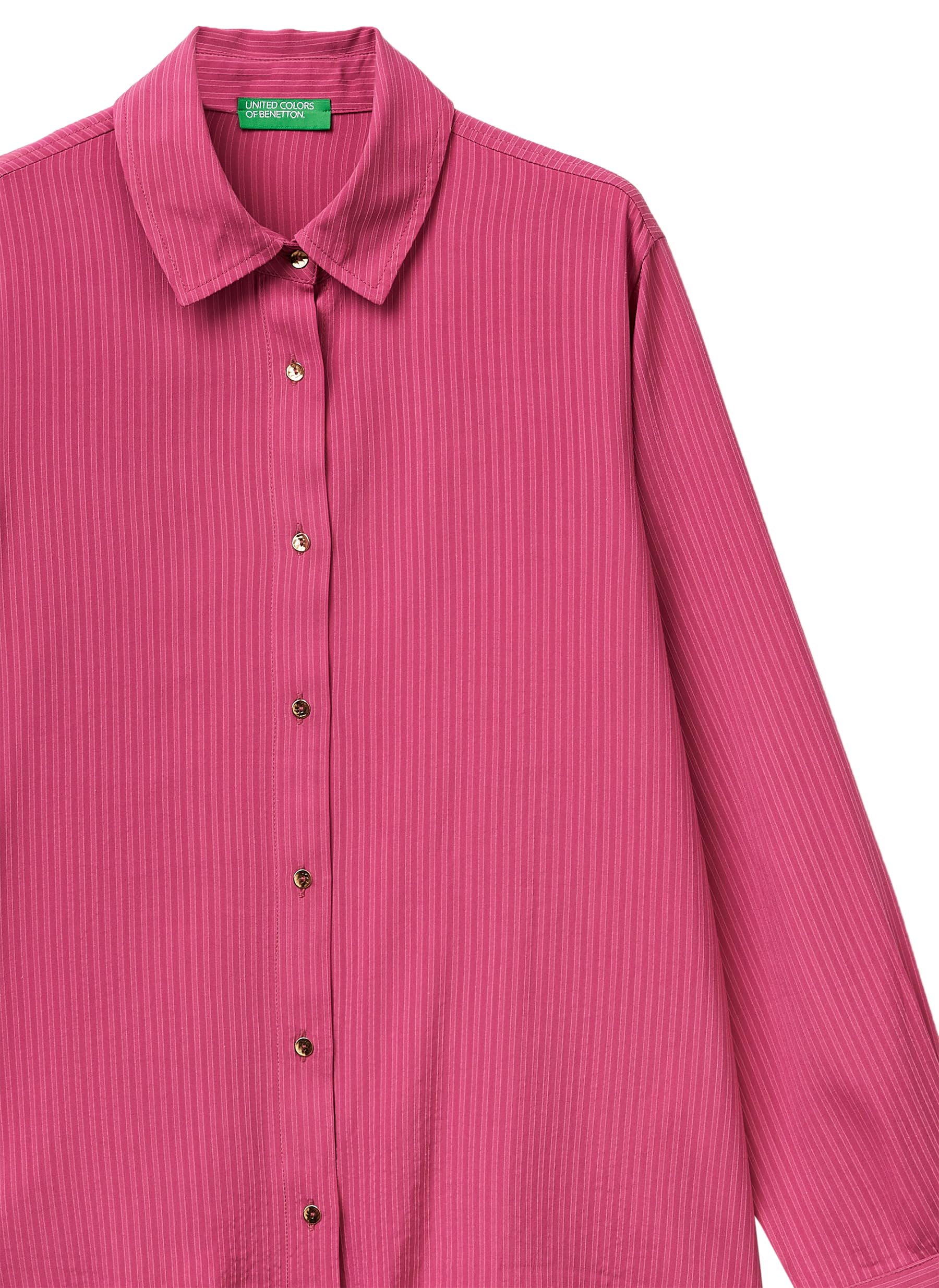 United Colors of Benetton 5x0vdq0dc Camicia Donna Rosa XS