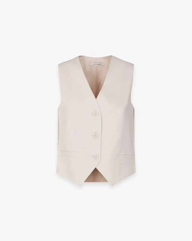 Hinnominate HMABW02628 gilet lino beige regular