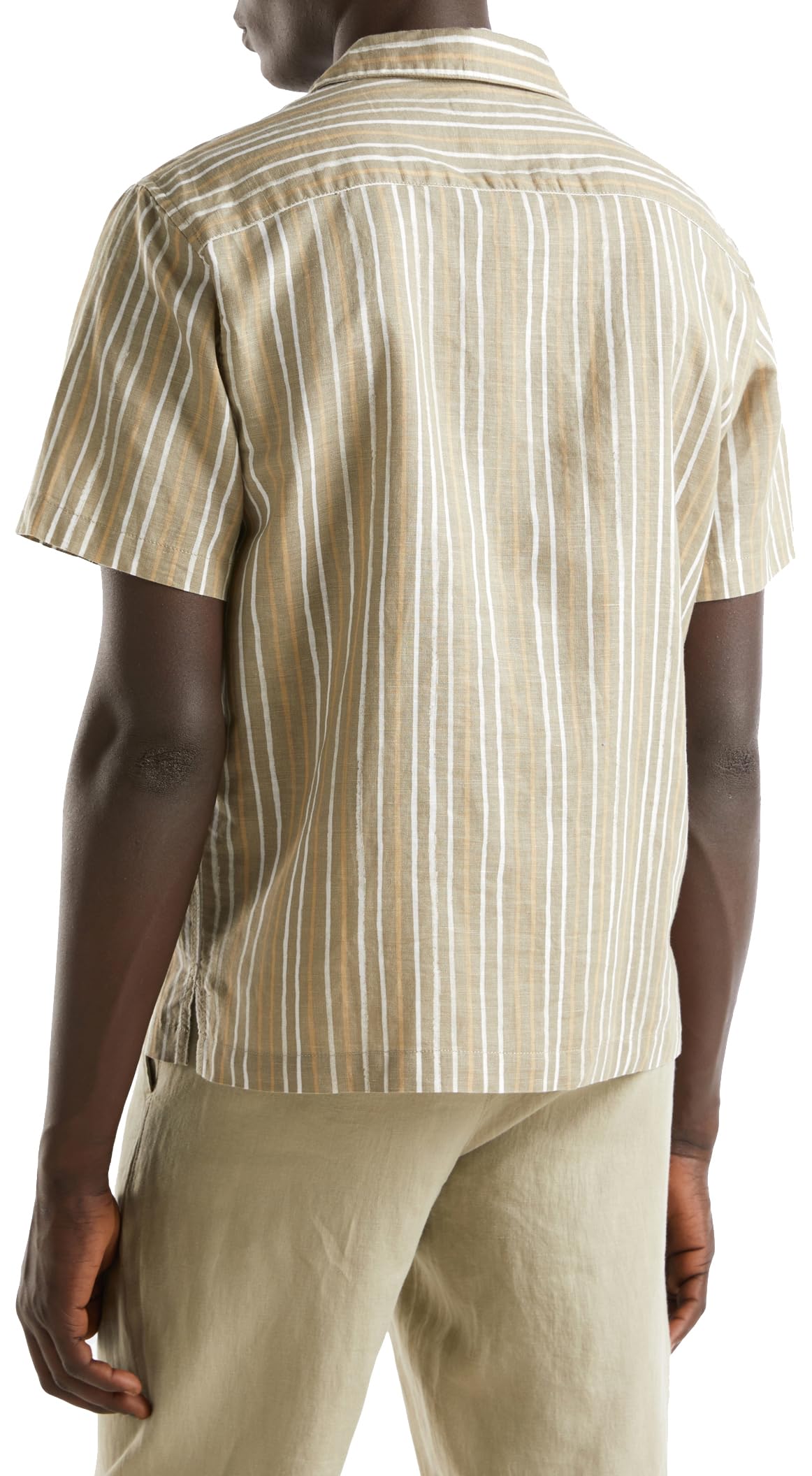 United Colors of Benetton 5HPWUQ03H Camicia Uomo XS Lino