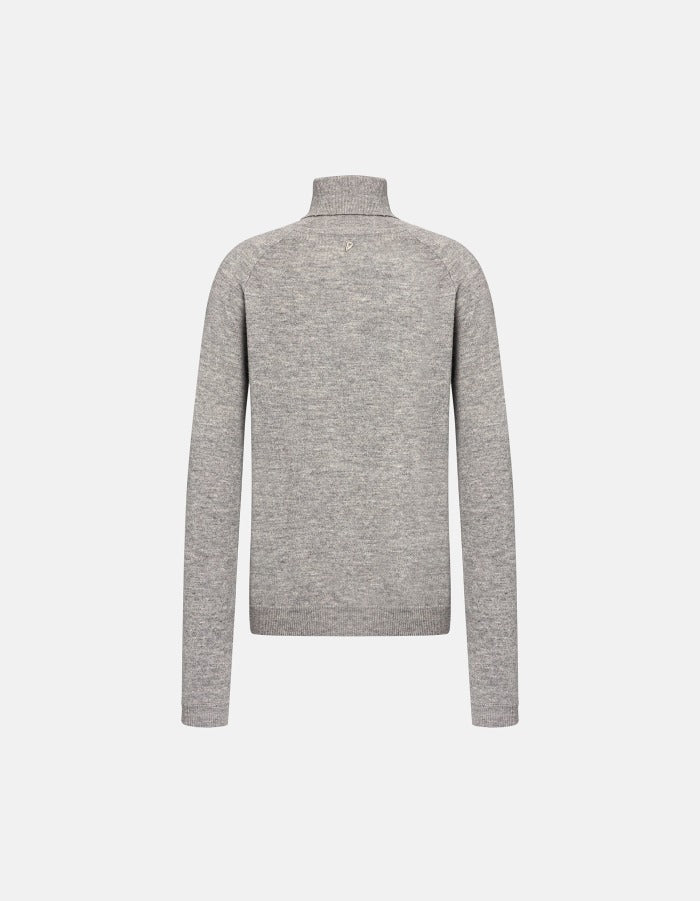 Dondup dolcevita maglia donna grigio lana cashmere