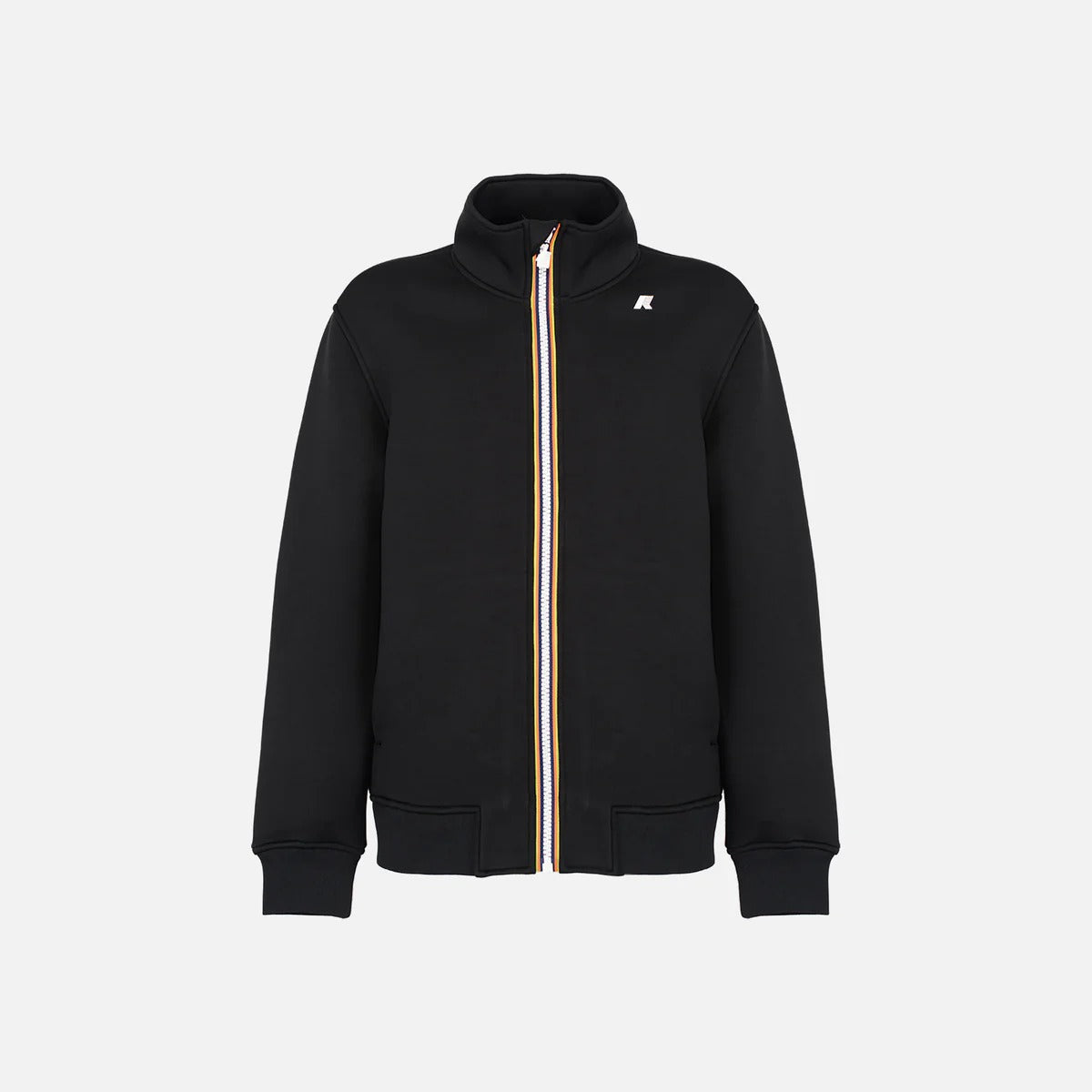 K-Way K2125LW Finn Spacer Felpa Uomo Nera Zip