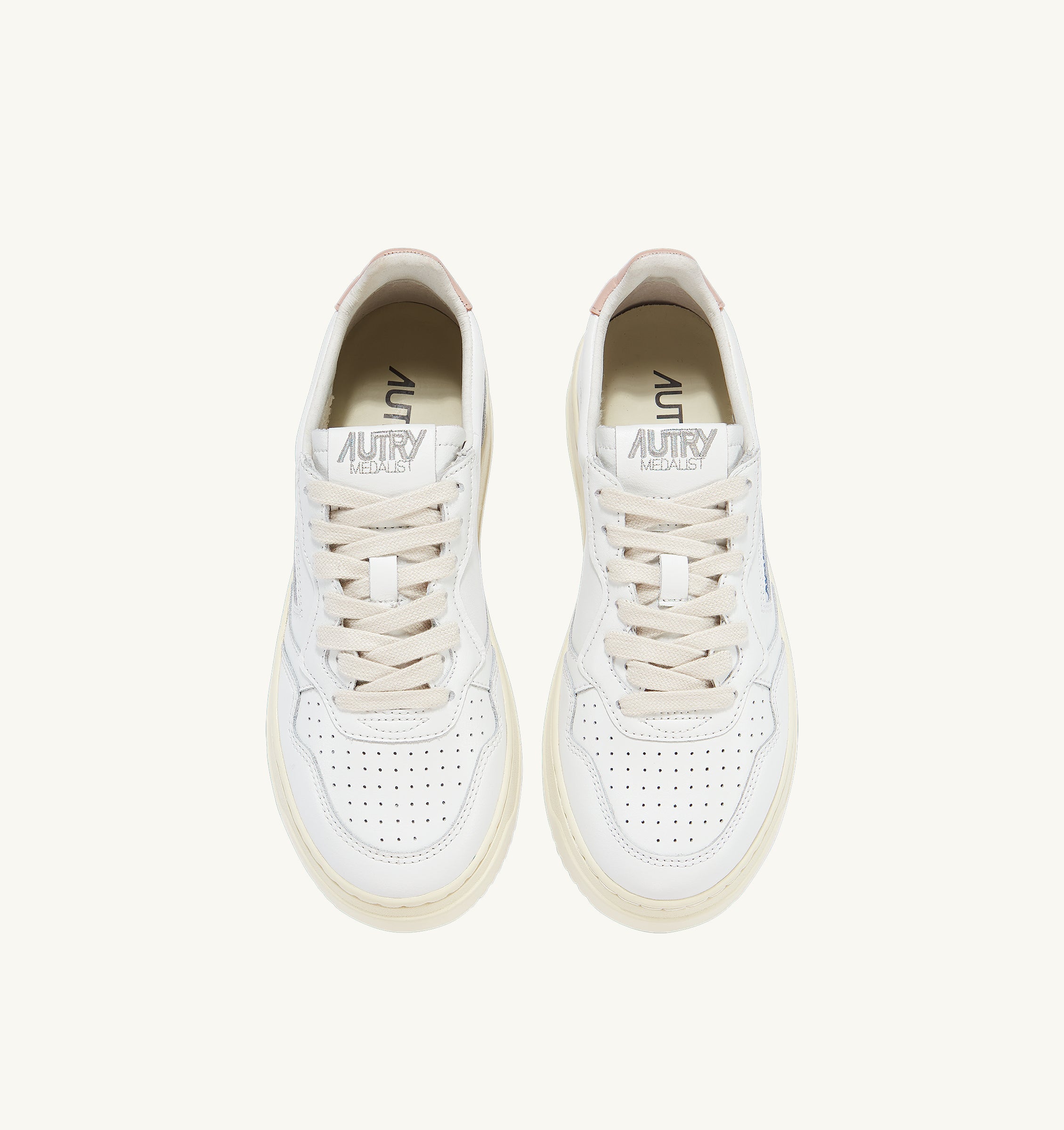 Autry Medalist Low AULW-LL16 Sneaker White Pink Donna