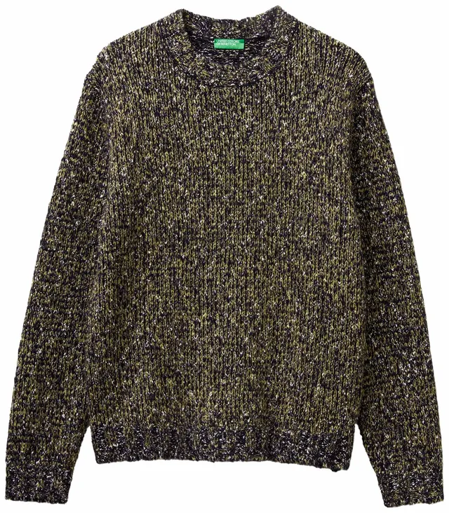 Benetton Maglieria 10c3u108m Maglione Uomo Blu XS