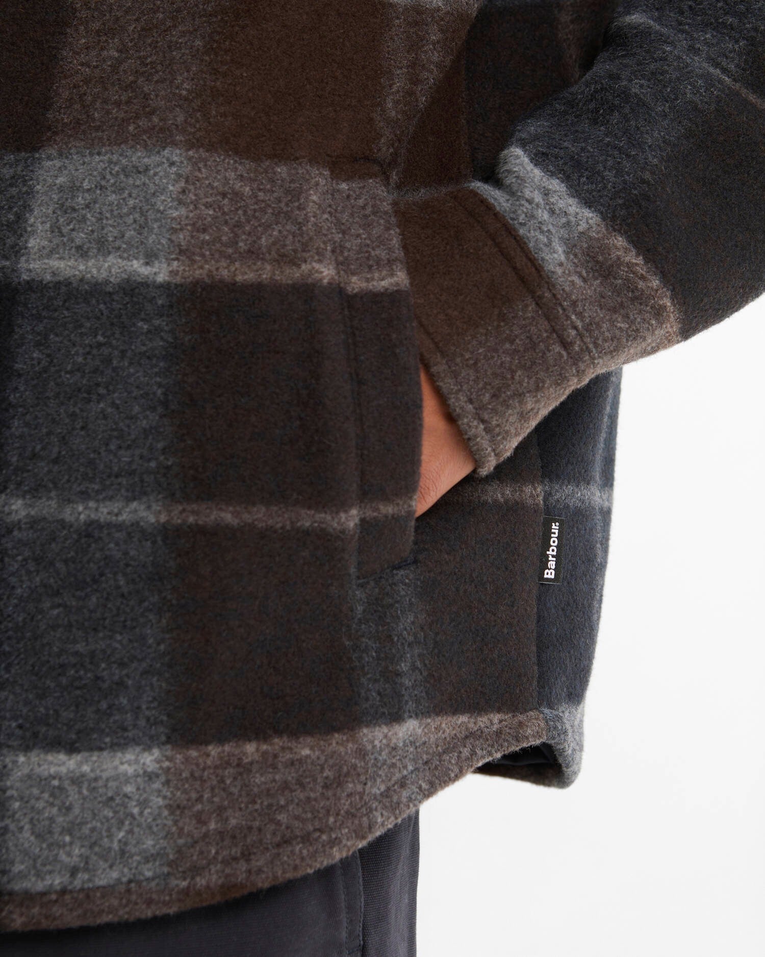 Barbour Woodlane MOS0511 Overshirt Uomo Tartan Lana