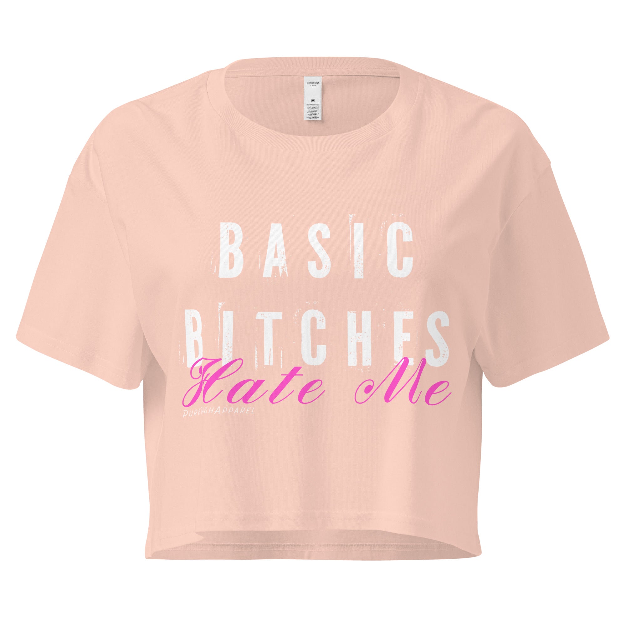 Pure Trash Basic crop top donna cotone nero S