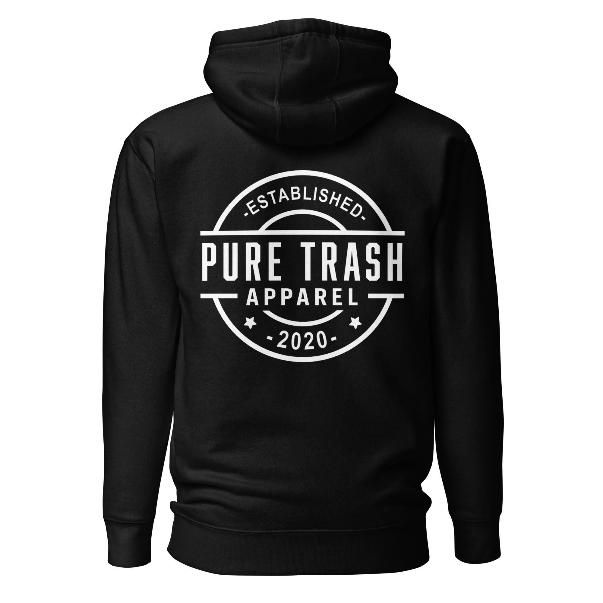 Pure Trash Established felpa unisex cappuccio