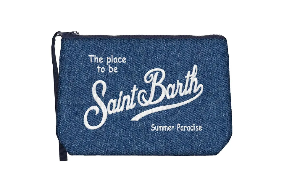 MC2 Saint Barth Aline Denim 00436L Pochette Blu Scuro