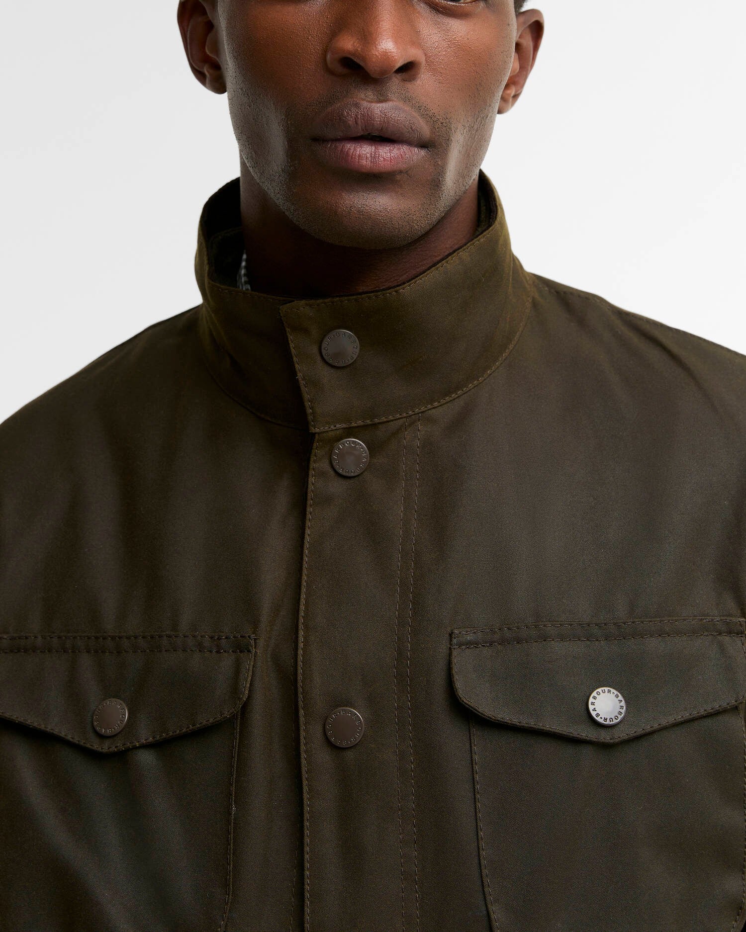 Barbour Ogston Wax MWX0700 giacca olive cerata