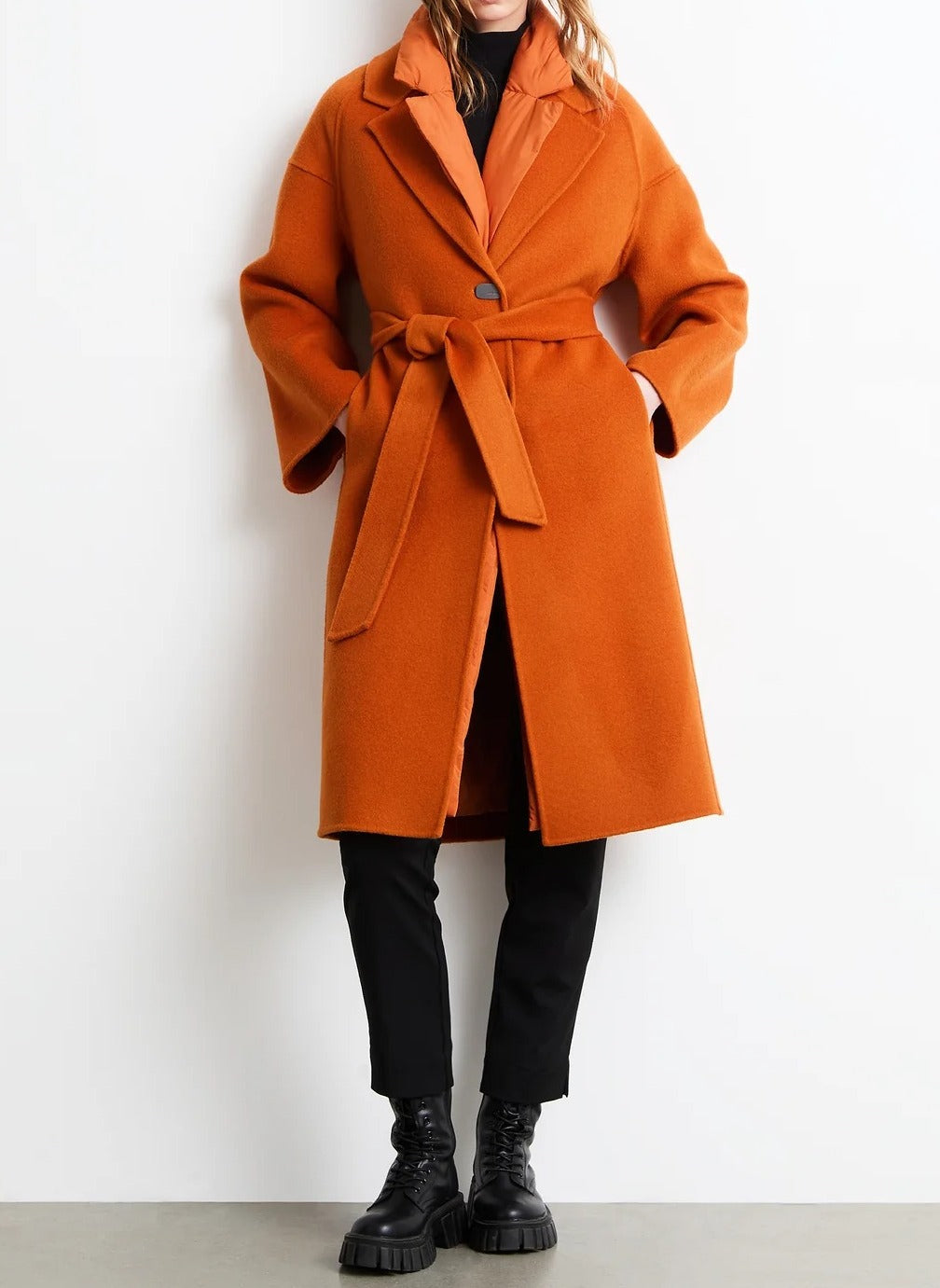 RRD Big Duck Over W26591 cappotto donna Orange piuma