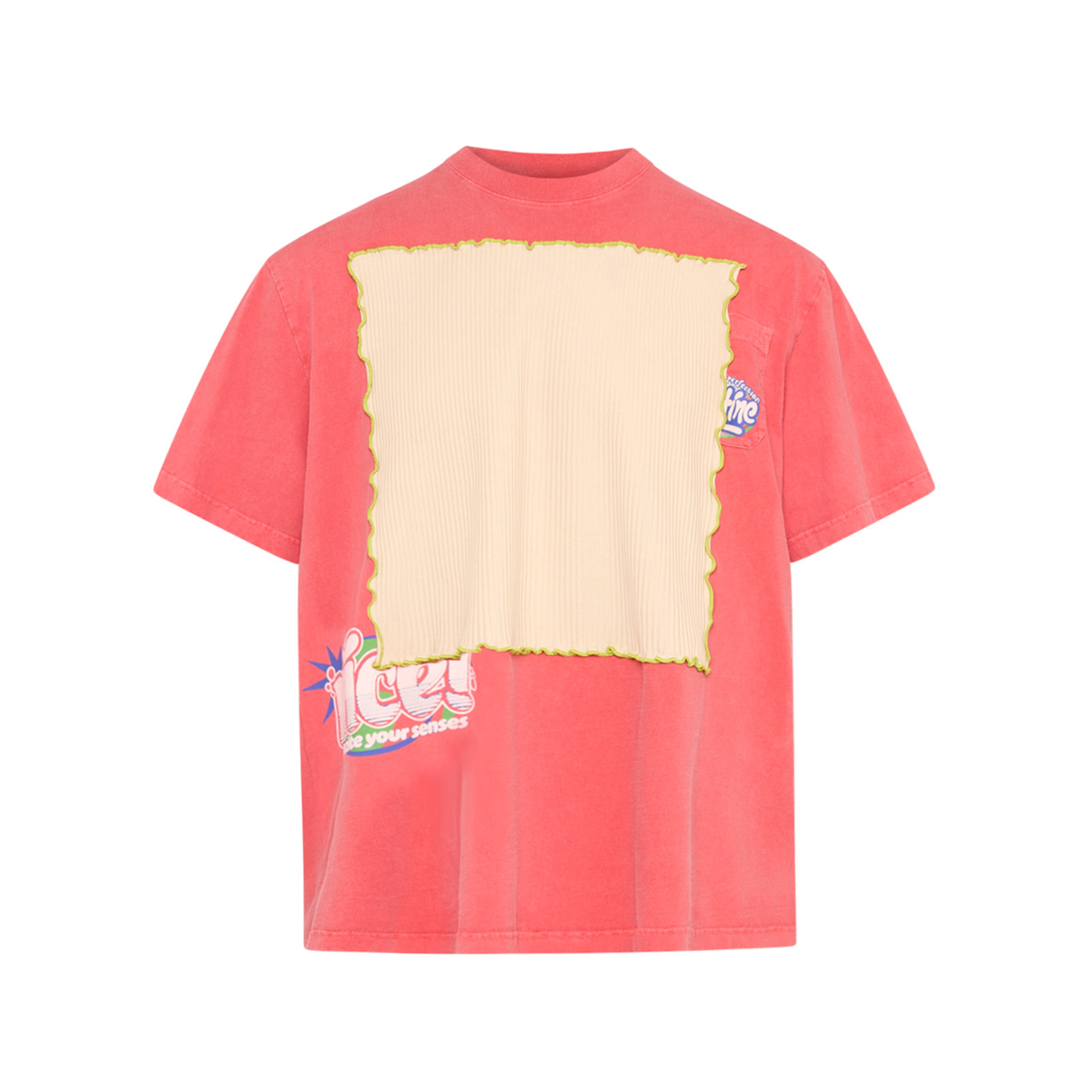 Martine Rose Window T-Shirt maglietta rosa oversize