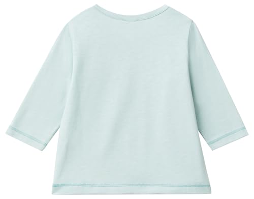 Benetton T-shirt bimbo manica lunga blu cotone