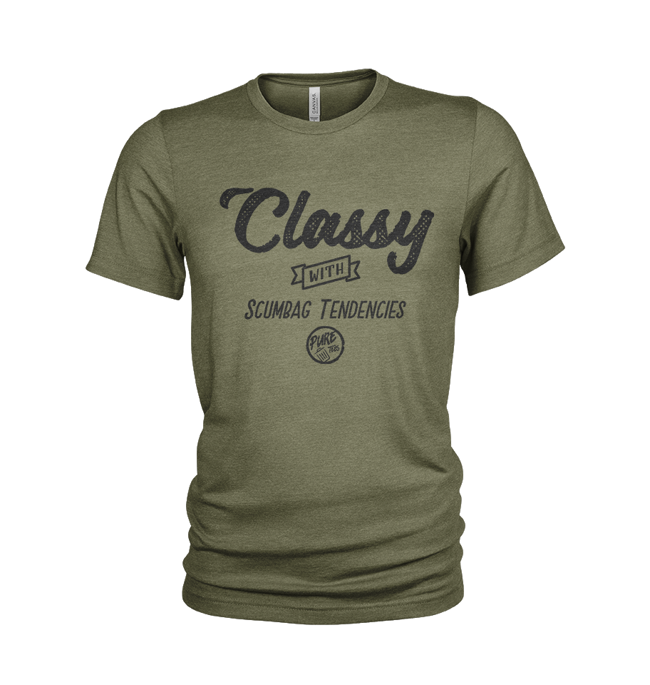 Pure Trash Classy maglietta uomo cotone olive M