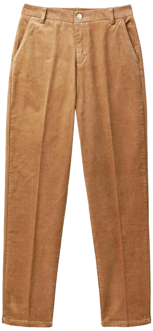 Benetton 4MIQDF07W pantalone donna blu gamba dritta