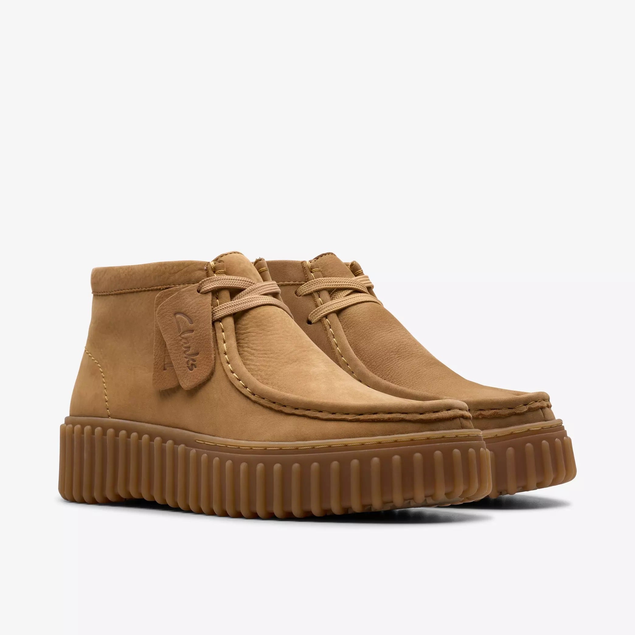 Clarks Torhill Moss 26179359 scarpa donna Light Tan nabuk