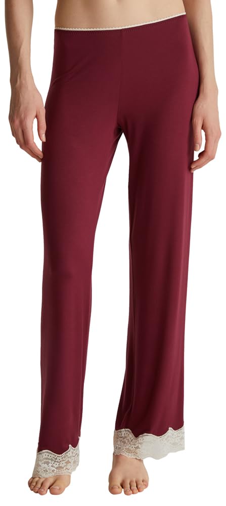 Benetton 3z123f04a Pantalone Pigiama Donna Lungo Nero