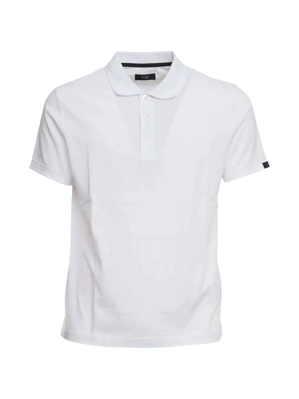 Fay NPMB2521340UC polo bianco cotone regular