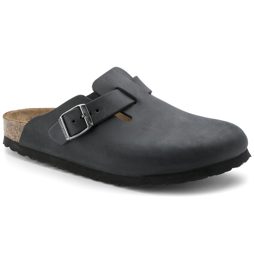 Birkenstock Boston 059463 ciabatta pelle black unisex