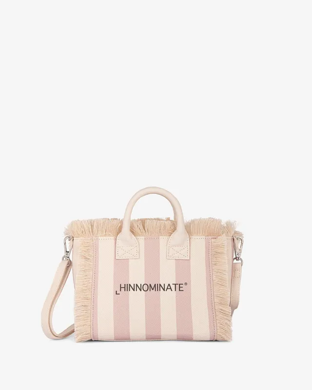Hinnominate HMACW00185 borsa canvas nude a righe