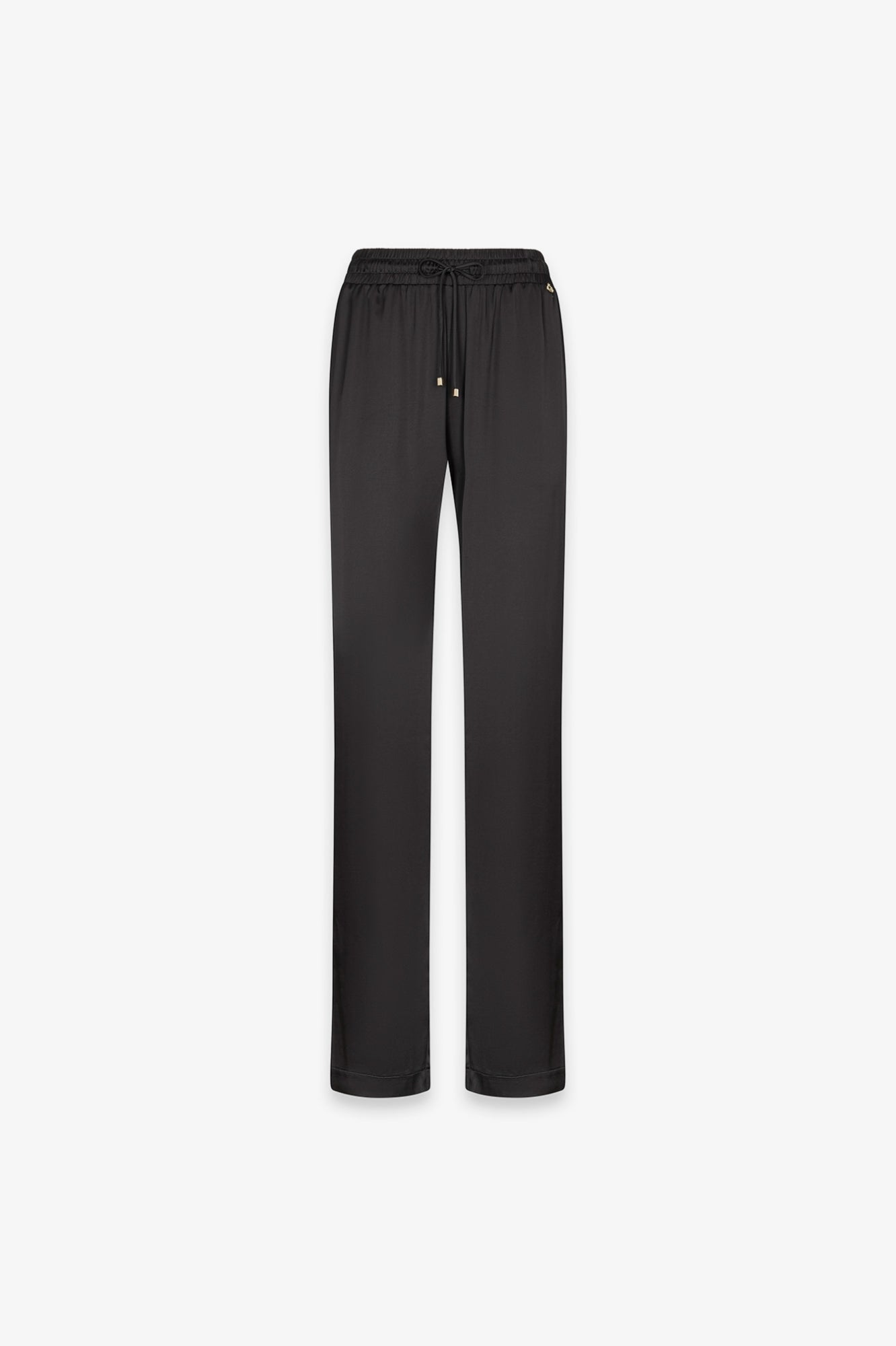 Gaelle Paris GAABW09909 pantalone nero in raso