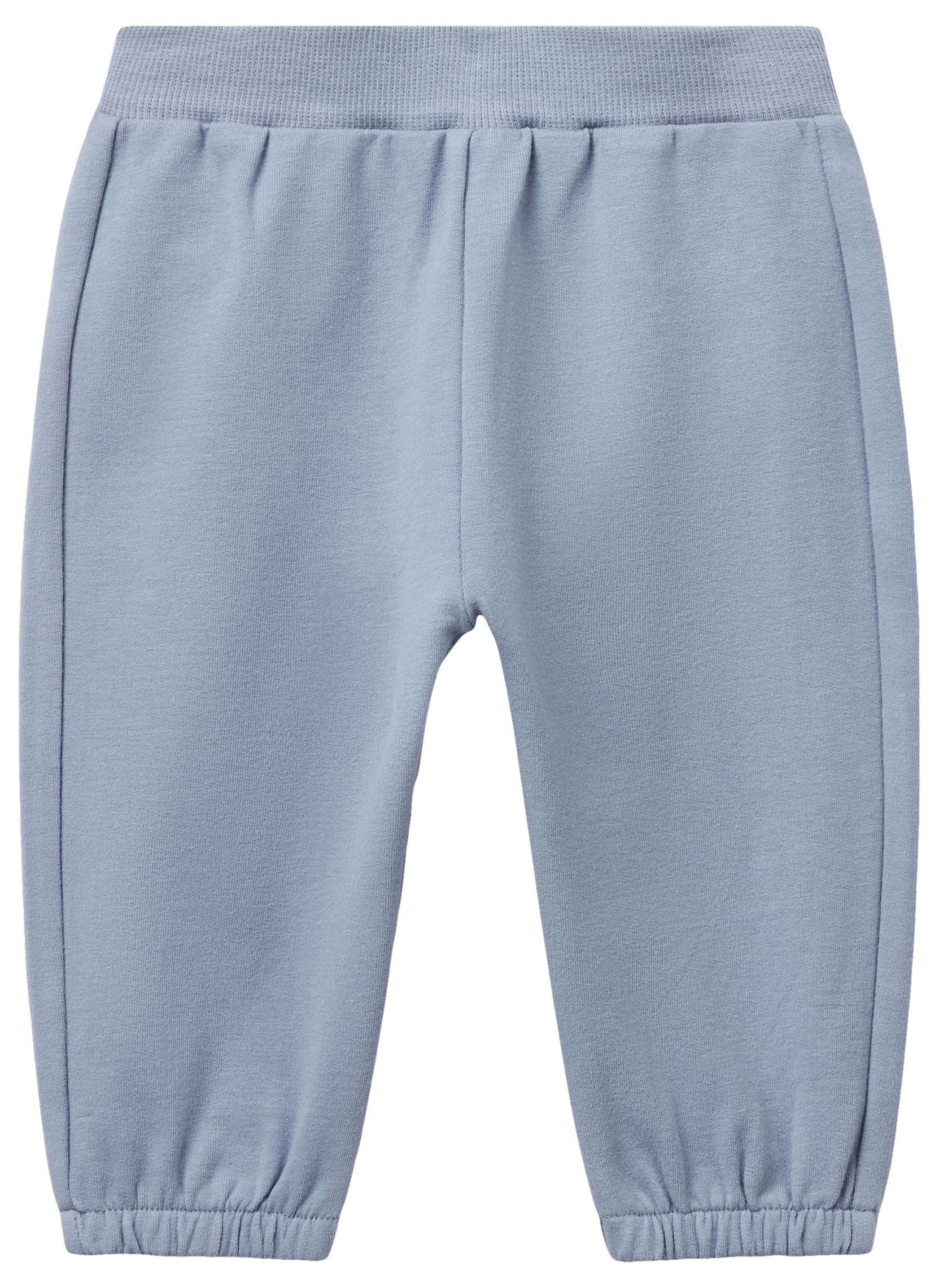 Benetton Pantaloni Tuta Bimbo Felpa Cotone Organico Patch Animali