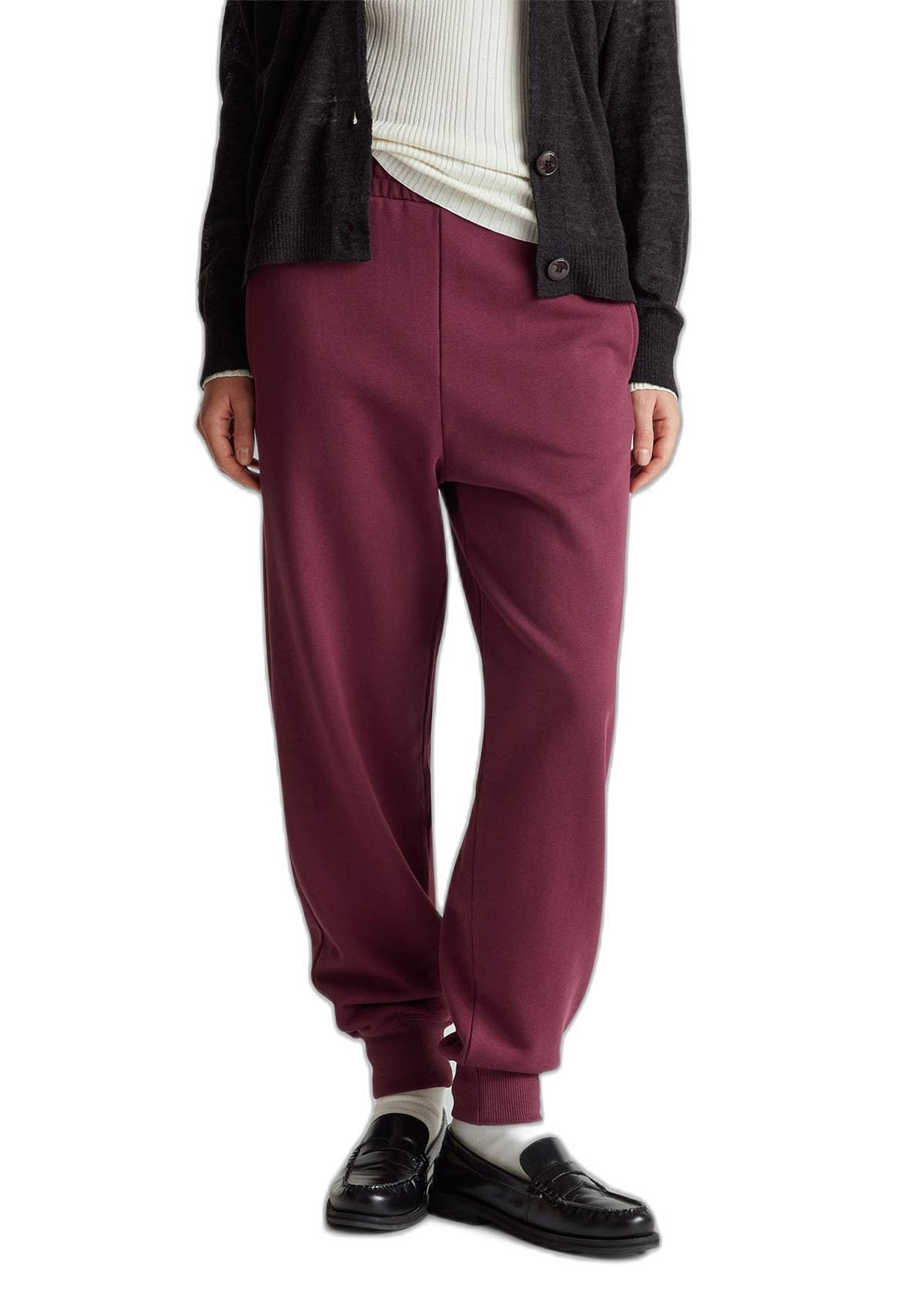 Benetton Pantaloni Donna elasticati regular fit polsino