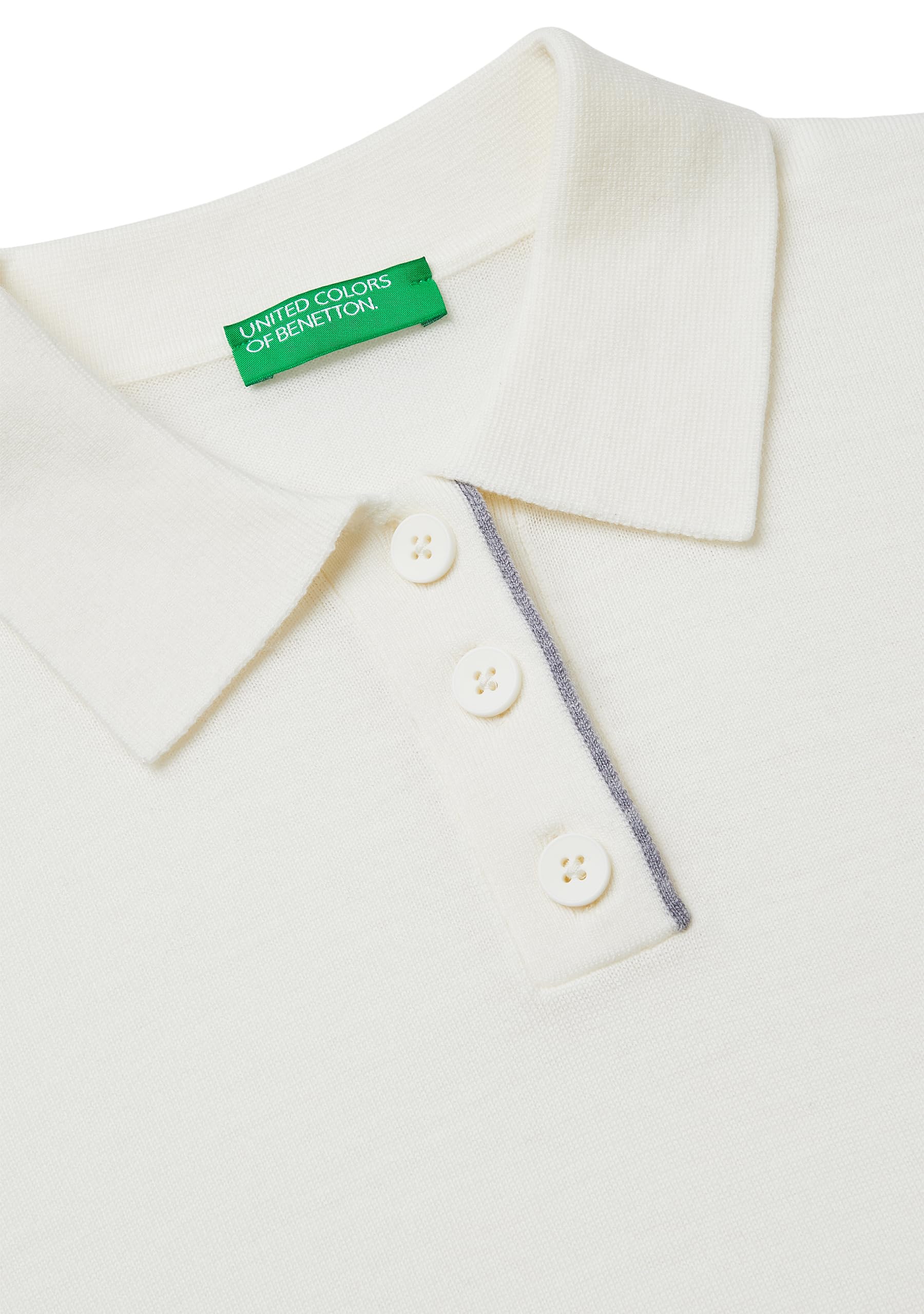 Benetton Polo M/M maglia polo manica corta in lana extrafine