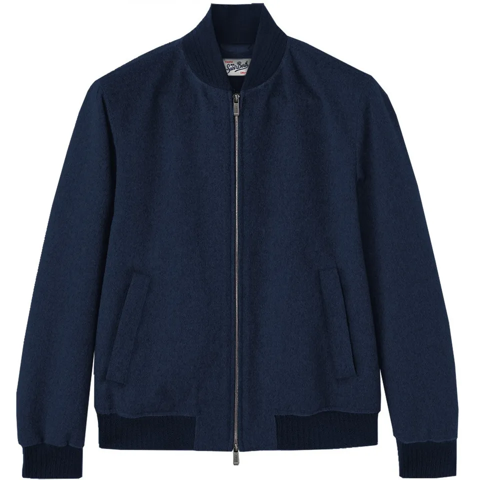 MC2 Saint Barth Camden Wool giacca uomo navy misto lana