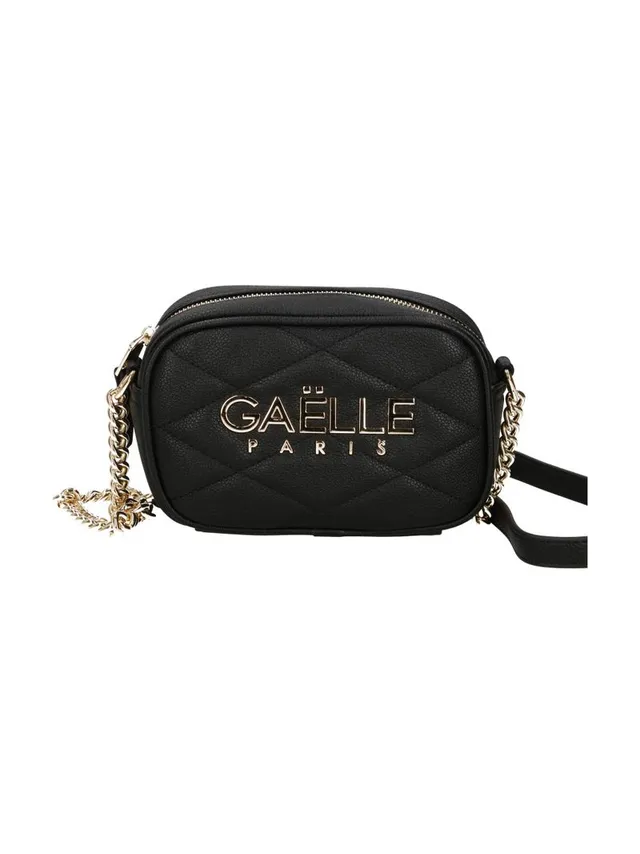 Gaelle Paris GAACW03080 Borsa Mini Camera Bag nera trapuntata
