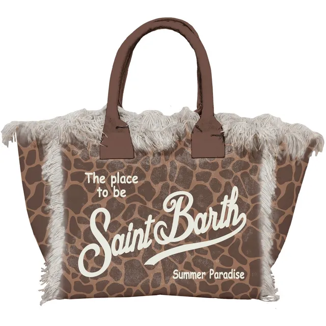 MC2 Saint Barth Colette 00900L Borsa Giraffe Skin Marrone