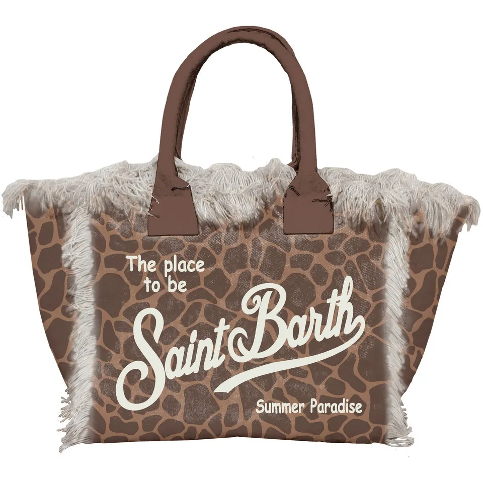 MC2 Saint Barth Colette 00900L Borsa Giraffe Skin Marrone