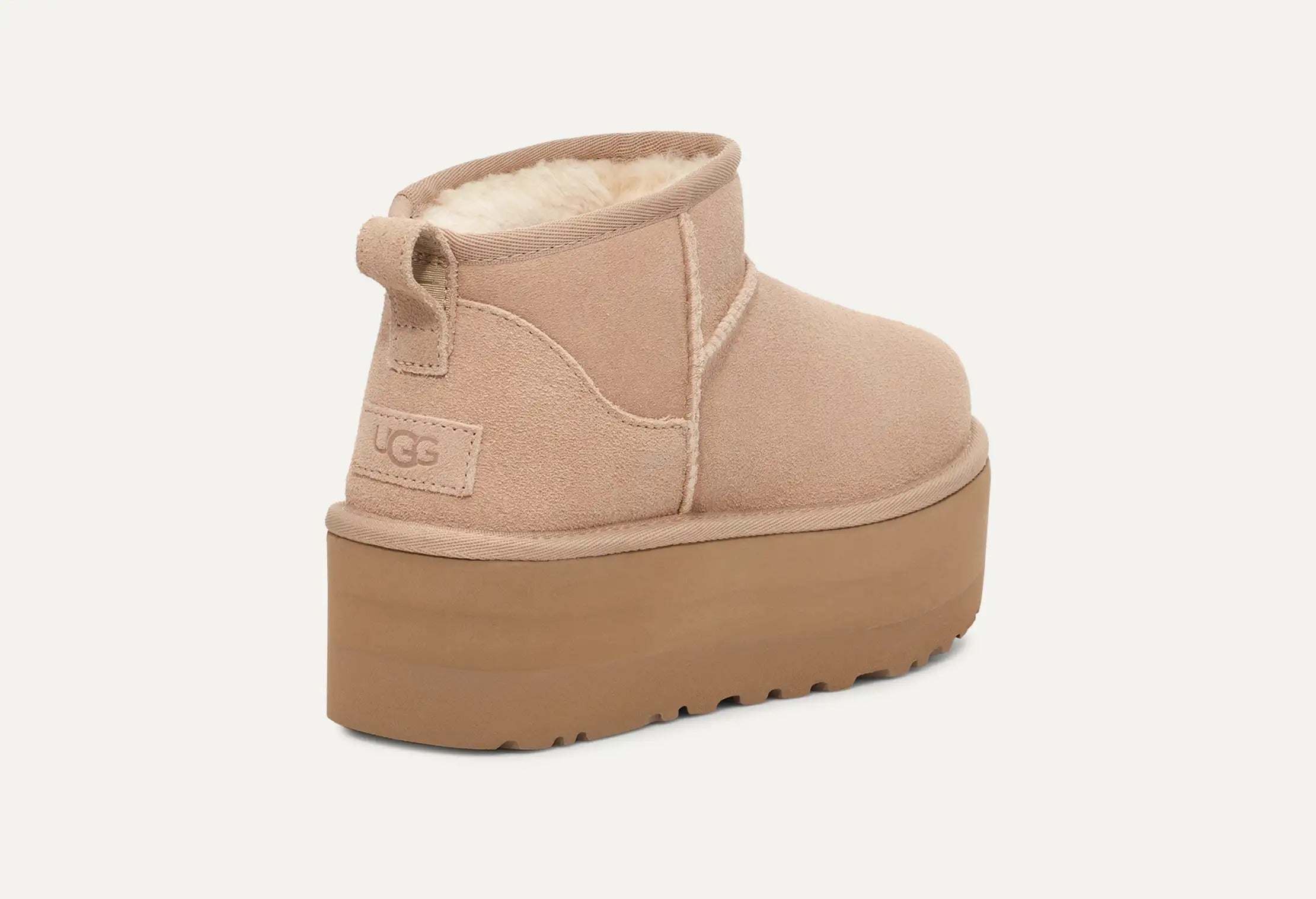 UGG 1135092 Classic Ultra Mini Platform scarponcino sand