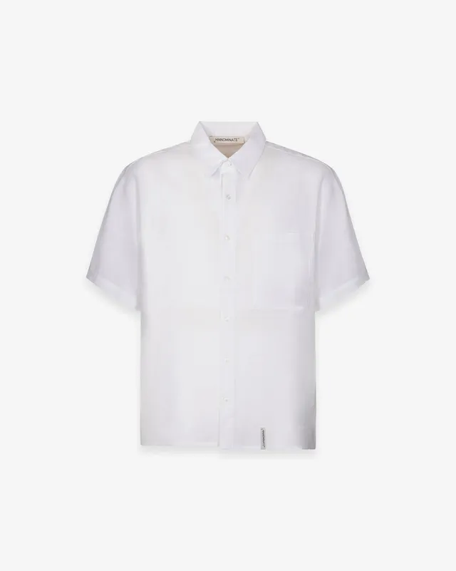 Hinnominate HMABM01556 Camicia Lino Bianca Uomo