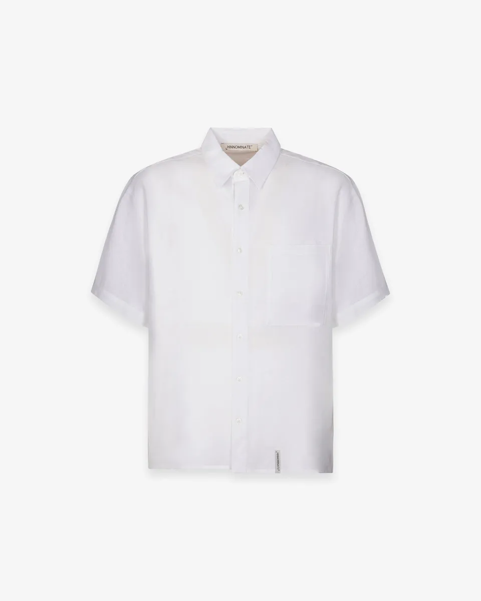 Hinnominate HMABM01556 Camicia Lino Bianca Uomo