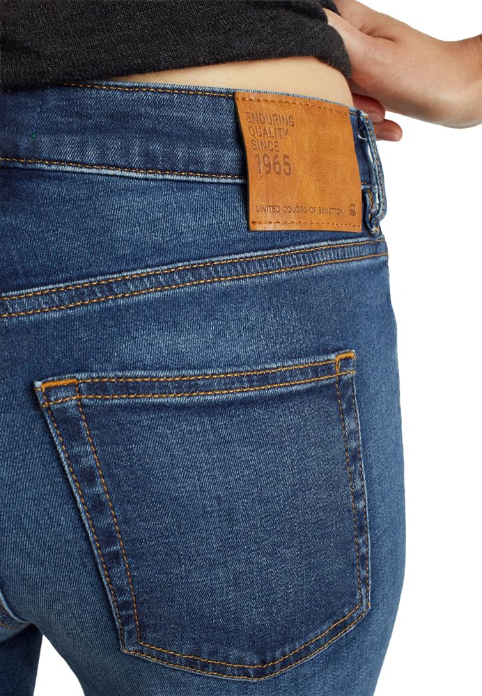 Benetton Jeans Bootleg Stretch 5 Tasche Denim